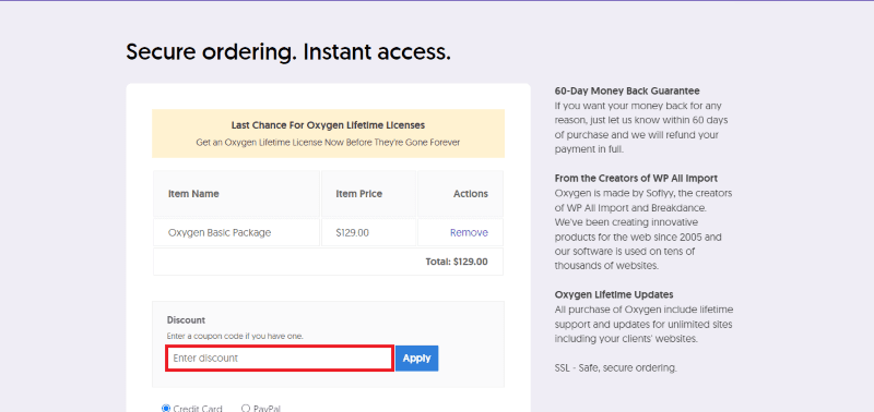 oxygen avail coupon