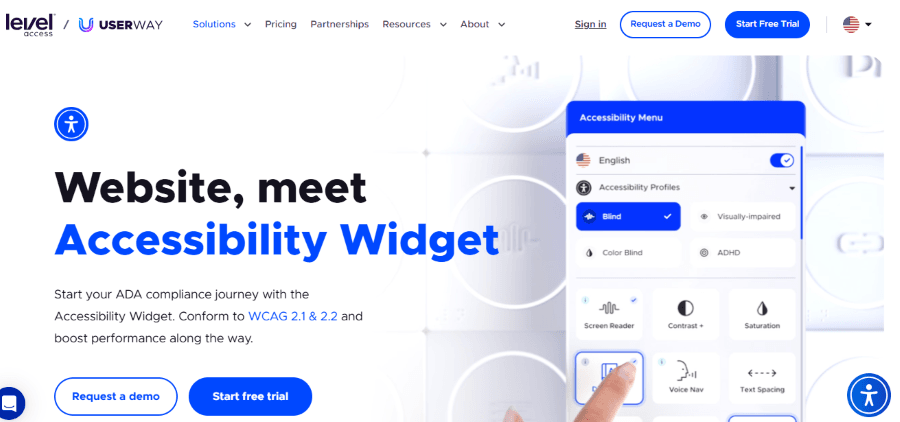 userway accessibility widget