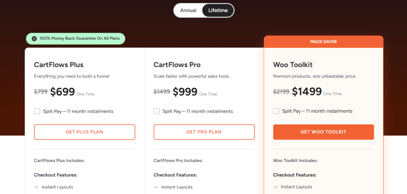 cartflows pricing