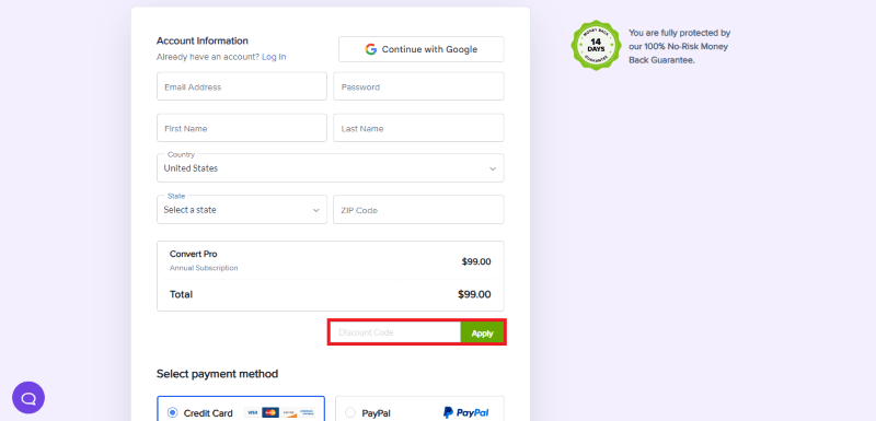 convert pro avail coupon