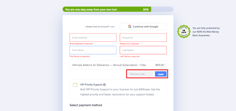 ultimate addons avail coupon