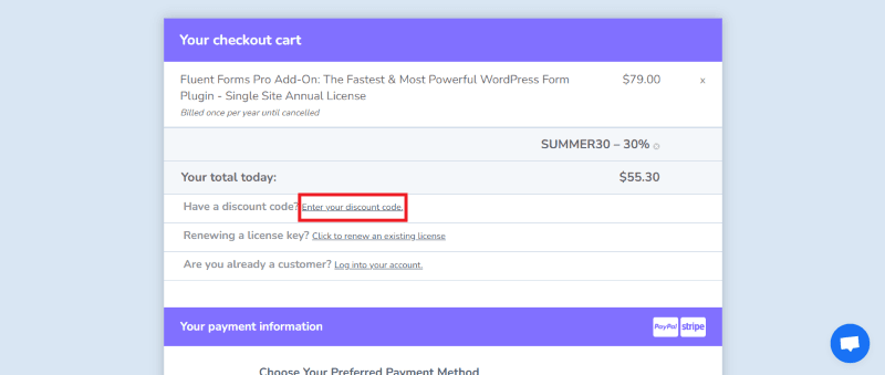 fluent forms coupon