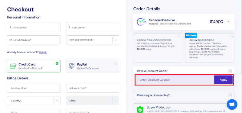 schedule press Coupon
