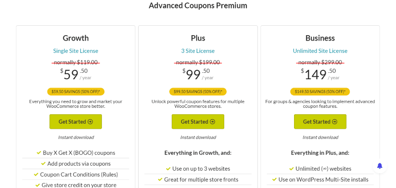 advanced coupon pricing