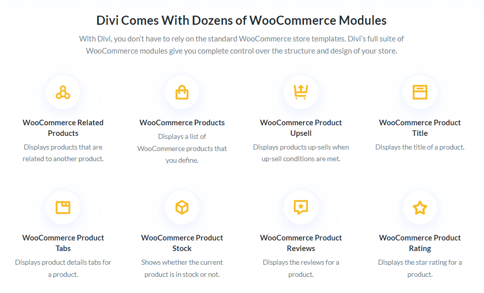divi woocommerce modules - divi theme review