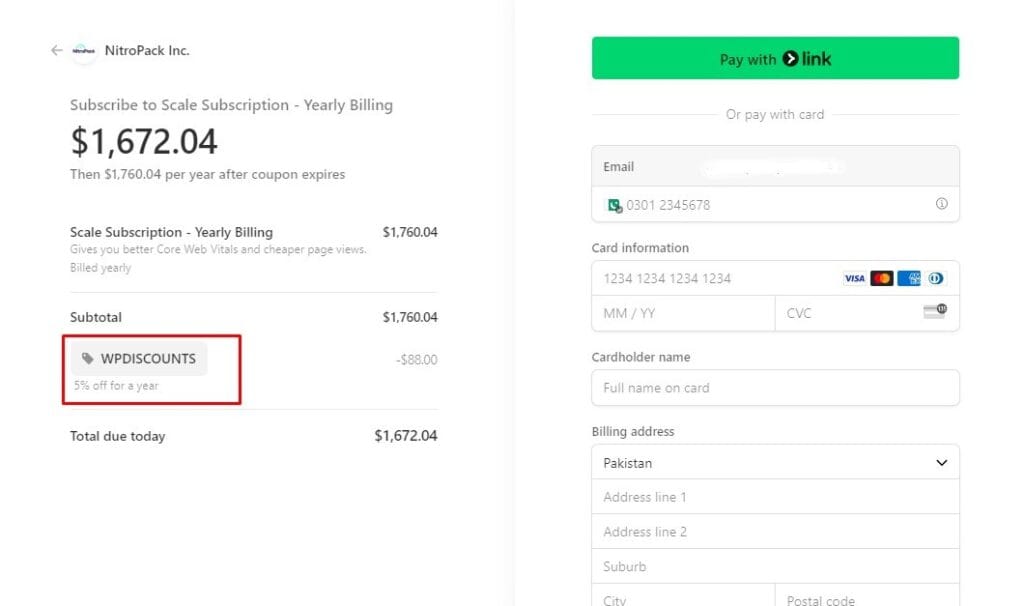 nitropack-checkout-page