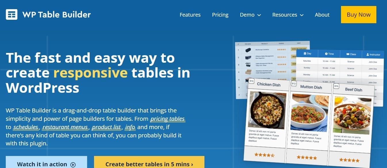 wp table builder coupon
