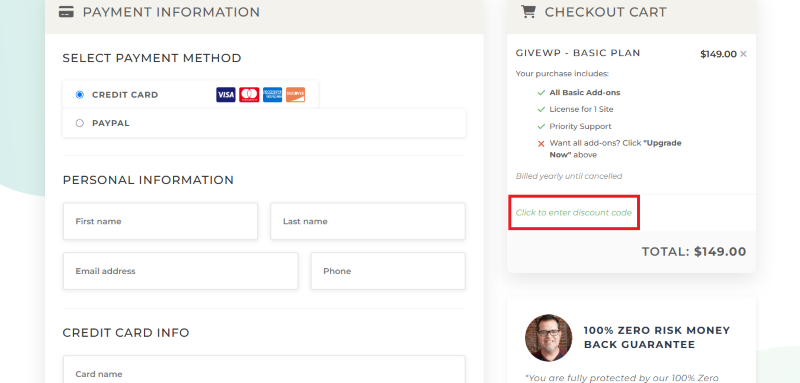 givewp coupon