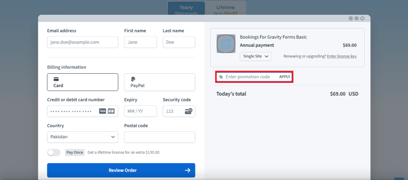 gravity booking avail coupon