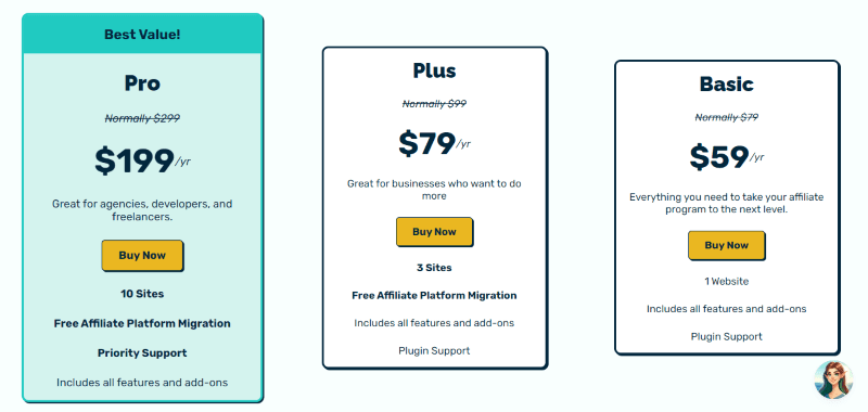 siren affiliates pricing