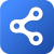 simple social button logo