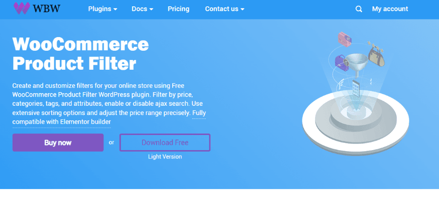 product filter by wbw