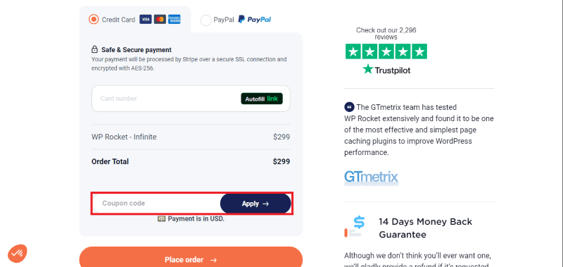 wp rocket avail coupon