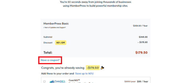 memberpress coupon