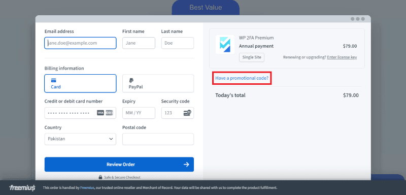 wp 2fa coupon