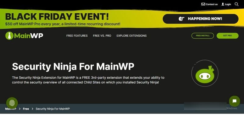 mainwp security ninja addon