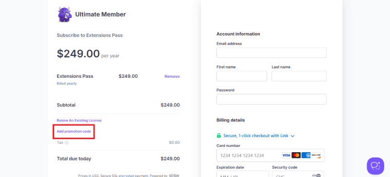 ultimate member coupon