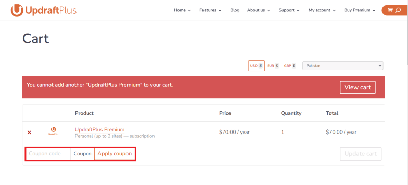 updraftplus avail coupon