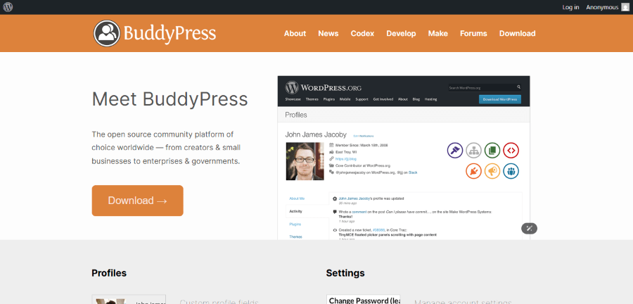 buddypress hero image