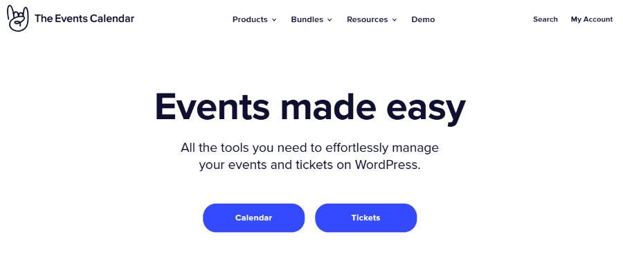 the events calendar