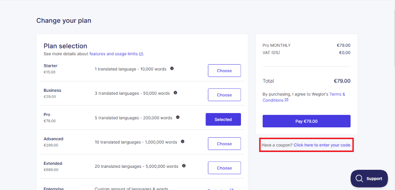 weglot coupon