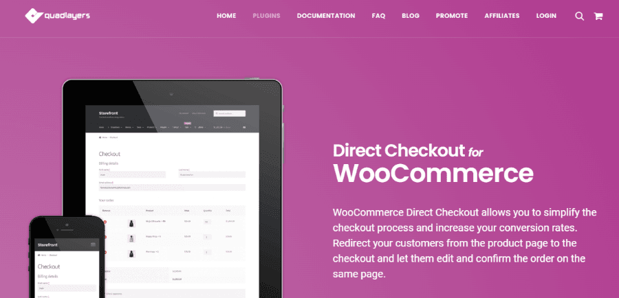 woocommerce direct checkout