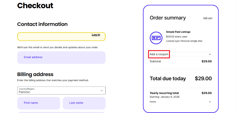 wp job manager coupon