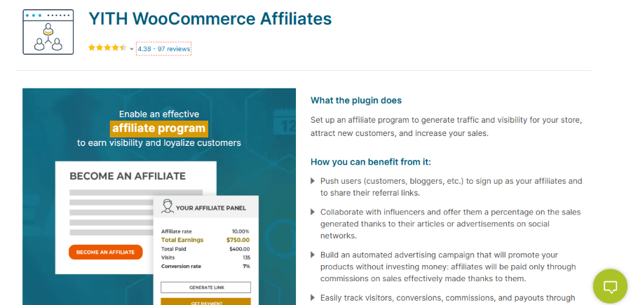 yith woocommerce affiliates
