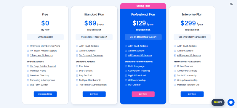 armember pricing