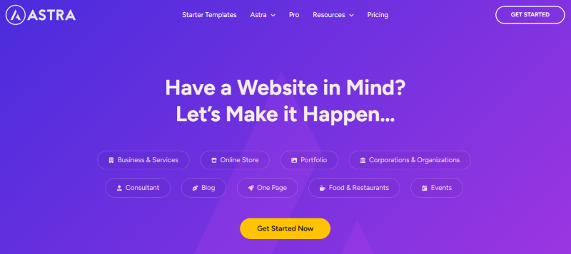 astra pro theme