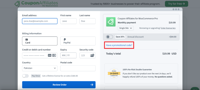 coupon affiliates gutschein