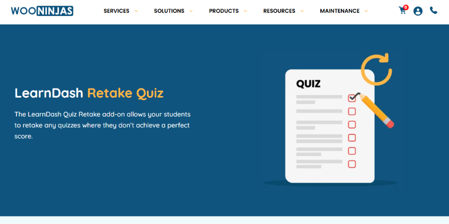 learndash retake quiz