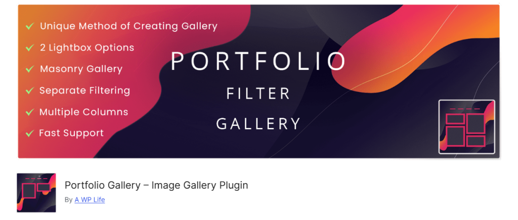 portfolio filter gallery