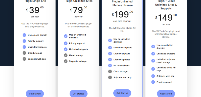 wpcodebox pricing