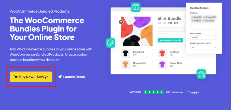 WooCommerce Bundled Products pricing plans
