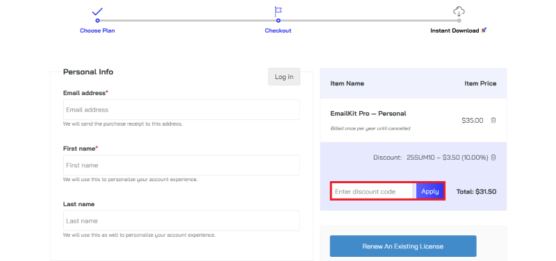 emailkit avail coupon