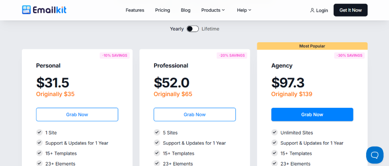 emailkit pricing