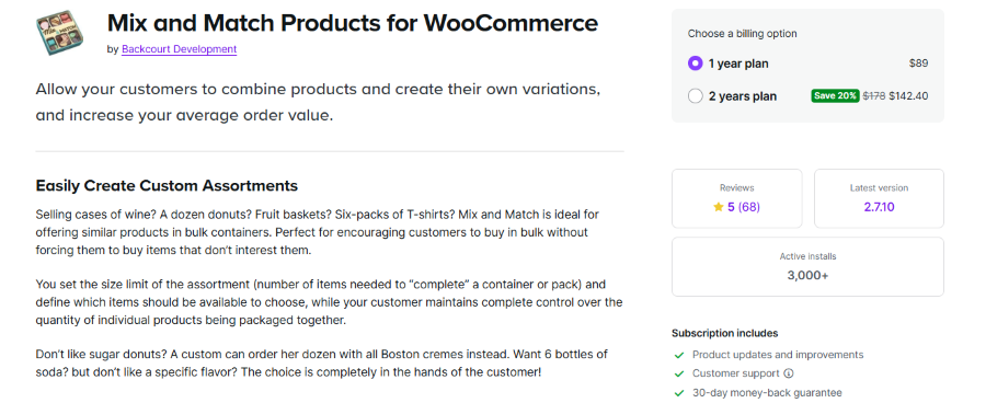 mix and match products for woocommerce