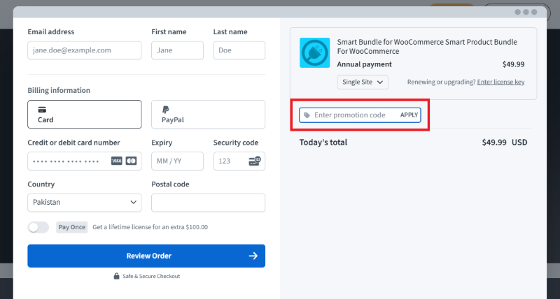 smart product bundle for woocommerce apply discount