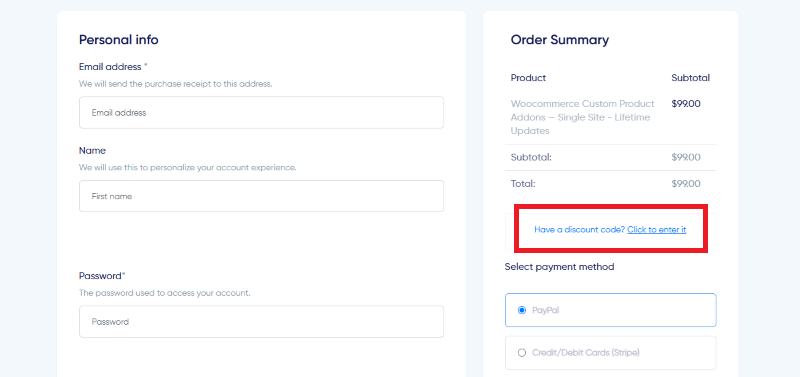 woocommerce custom product addons checkout