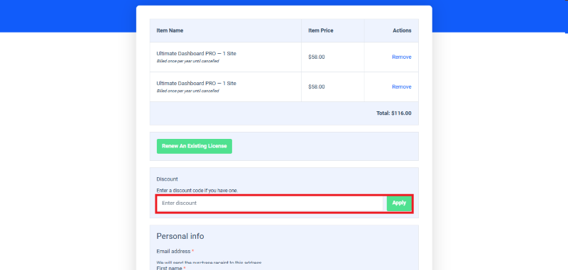 ultimate dashboard avail coupon