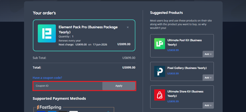 elements pack avail coupon