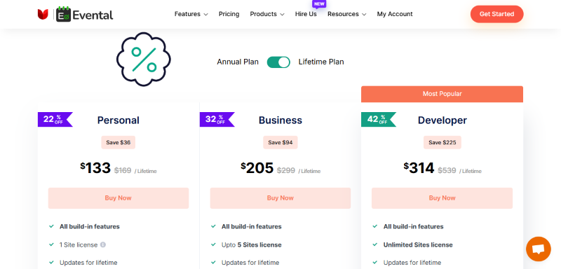 evental pricing