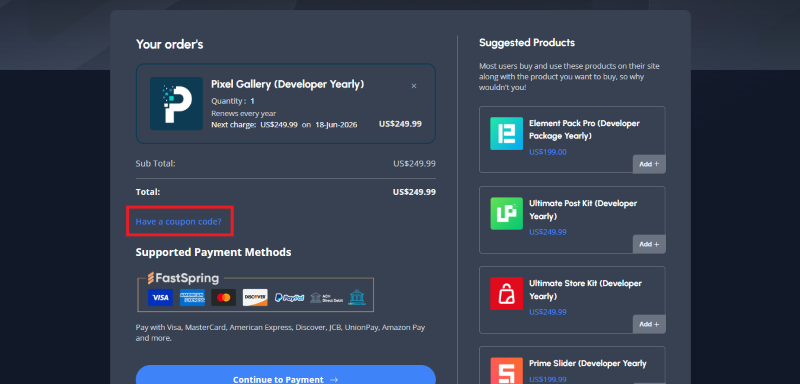pixel gallery coupon