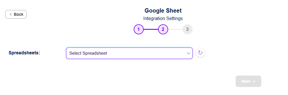 Bit Integrations Select Spreadsheet