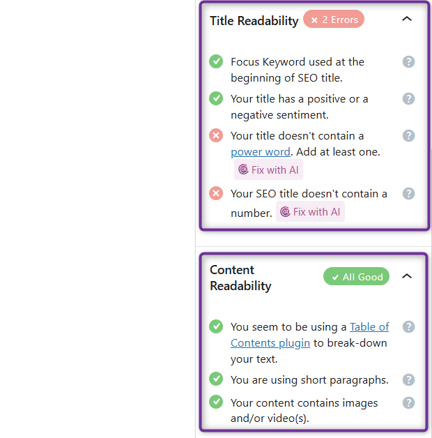 Rank Math Summarized SEO