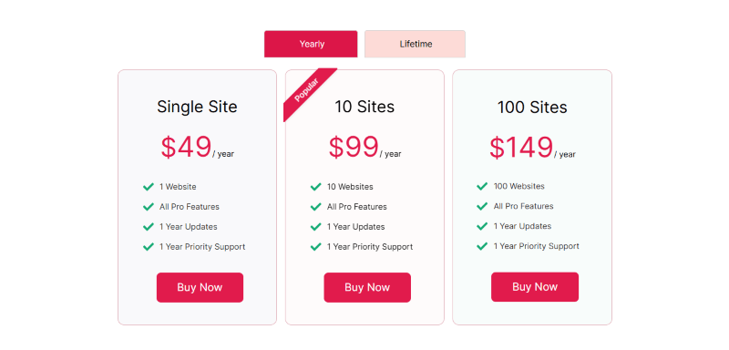 ultimate block pricing