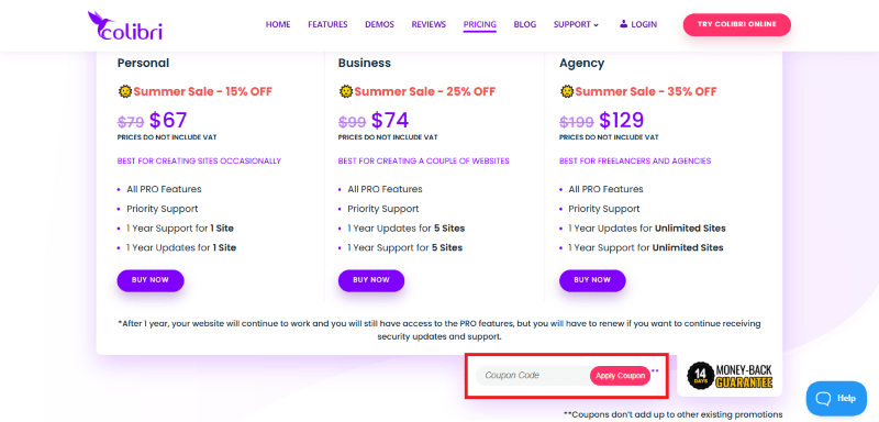 colibri avail coupon