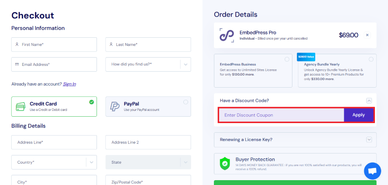 embedpress avail coupon