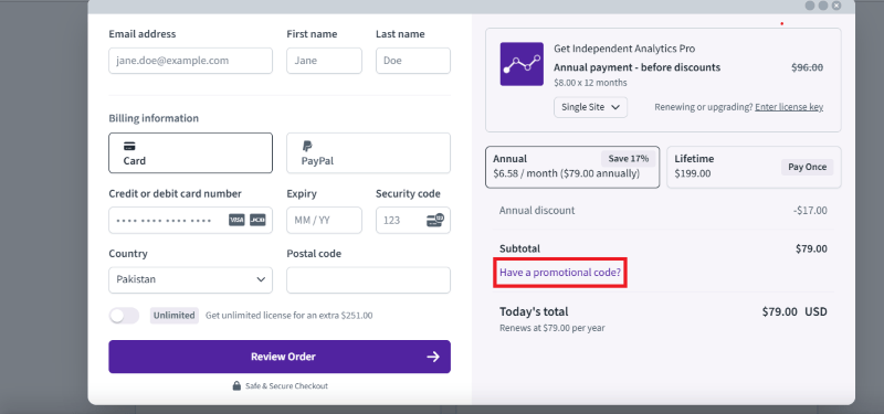 independent checkout